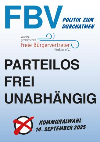 Plakat Nr. 1 Plakatkampagne Kommunalwahl 2025