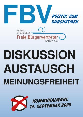 Plakat Nr. 2 Plakatkampagne Kommunalwahl 2025