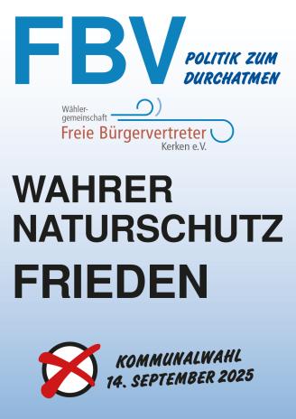 Plakat Nr. 3 Plakatkampagne Kommunalwahl 2025